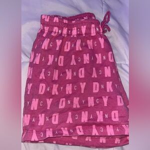 DKNY Pink Logo Kids Shorts